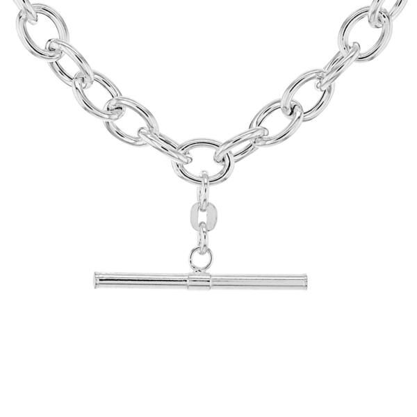 ビー ユー レディース アクセサリー ネックレス・チョーカー レース Be You Sterling Silver TBar Belcher Chainecklace Sterling Silver