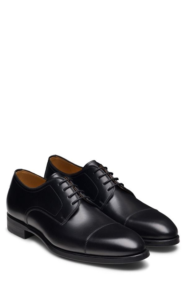 マグナーニ メンズ シューズ ダービー キャップ Magnanni Mavid Cap Toe Derby Men BLACK ブラック