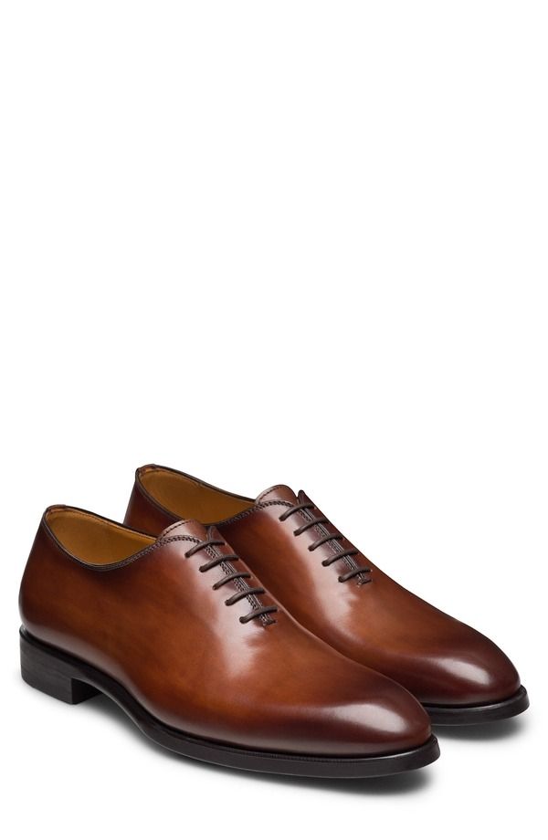 マグナーニ メンズ シューズ Magnanni Macario Plain Toe Wholecut Shoe Men COGNAC