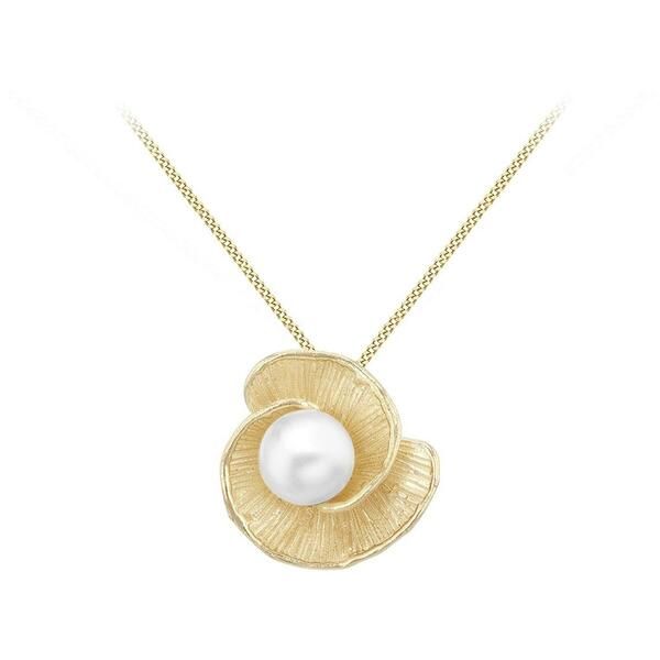 ビー ユー レディース アクセサリー ネックレス・チョーカー レース Be You 9ct Gold Freshwater Pearl Flower Necklace Yellow Gold イエロー 76,340円