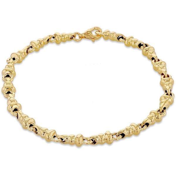 ビー ユー レディース アクセサリー ブレスレット・バングル・アンクレット Be You 9ct Goldumbell Bracelet Yellow Gold イエロー
