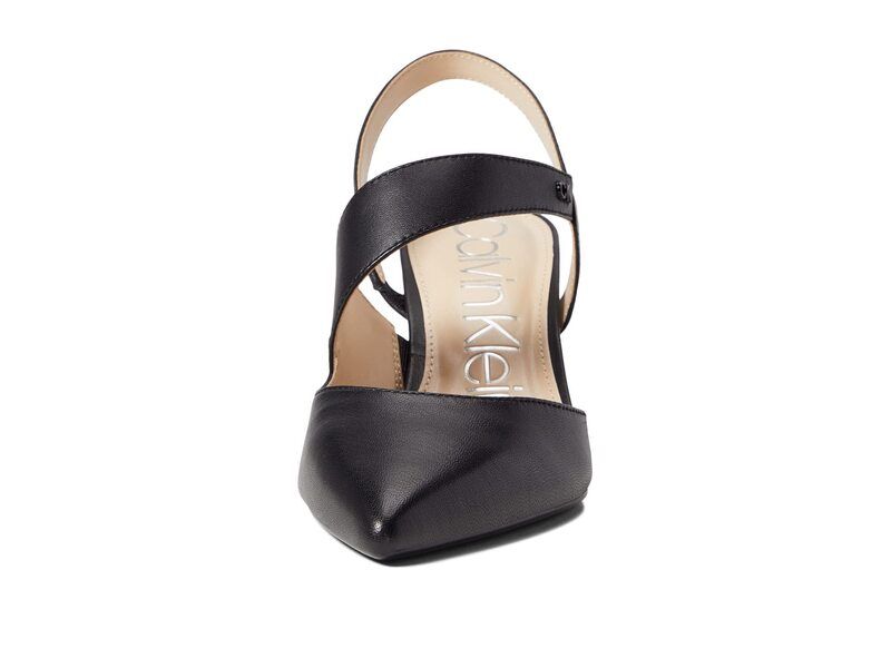 カルバンクライン レディース シューズ ヒール Calvin Klein Larin Black Leather ブラック