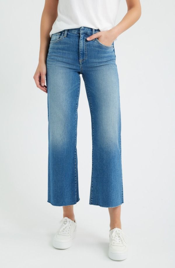 フランク & アイリーン レディース ボトムス デニムパンツ ジーンズ Frank Eileen Galway Gaucho Jeans MID WASH BLUE ブルー