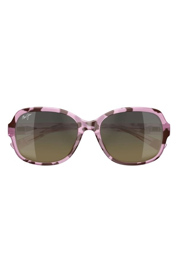 マウイジム レディース アクセサリー サングラス・アイウェア プラスサイズ Maui Jim 55mm PolarizedPlus2 Butterfly Sunglasses PINK ピンク
