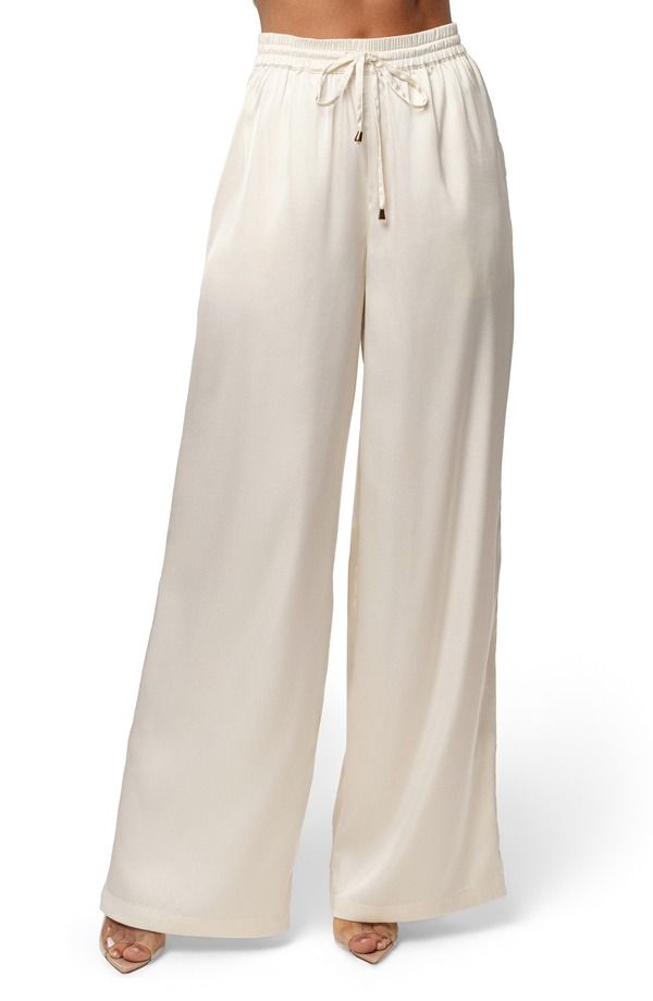 ジェイラックスレーベル レディース ボトムス レギンス ワイドレッグ パンツ JLUXLABEL Sunny Day Wide Leg Pants IVORY アイボリー