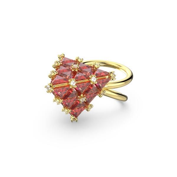 スワロフスキー レディース アクセサリー 指輪 Swarovski Womens Curio Crystal Band Ring OrangeGold オレンジ