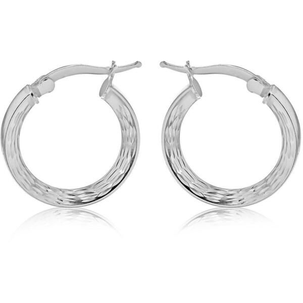 ビー ユー レディース アクセサリー ピアス・イヤリング Be You Sterling Silver MarquisePatterned Hoop silver シルバー 15,466円