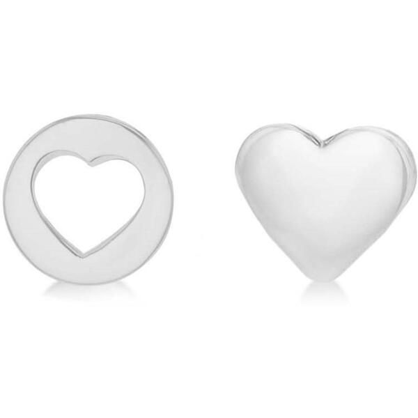 ビー ユー レディース アクセサリー ピアス・イヤリング カットアウト Be You Sterling Silver Heart CutOut Heart Stud silver シルバー