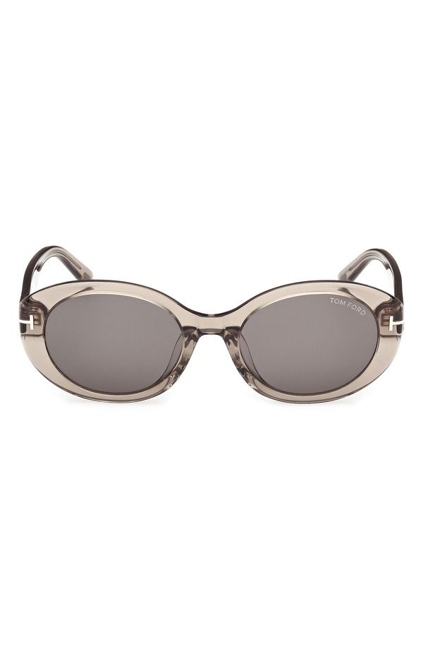 トム・フォード レディース アクセサリー サングラス・アイウェア TOM FORD Jasmin 54mm Oval Sunglasses LIGHT BROWN SMOKE スモーク
