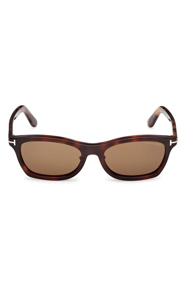 トム・フォード メンズ アクセサリー サングラス・アイウェア TOM FORD 53mm Rectangular Sunglasses BLONDE HAVANA BROWN ブラウン