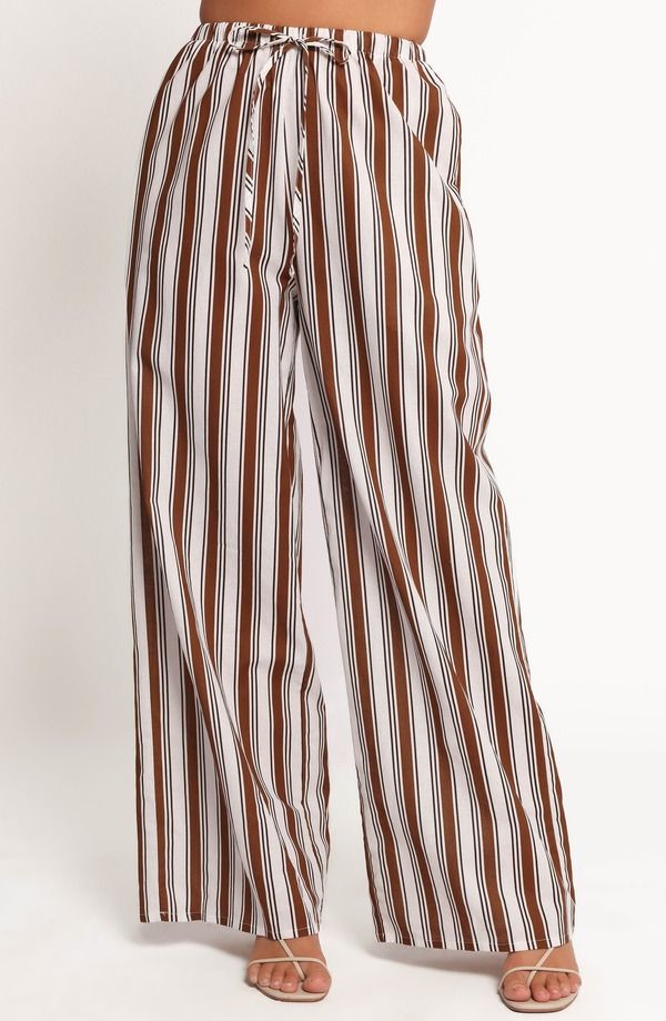 ペタルアンドパップ レディース ボトムス レギンス ワイドレッグ パンツ コットン リネン Petal Pup Thalia Stripe Cotton Linen Wide Leg Pants CH 17,381円