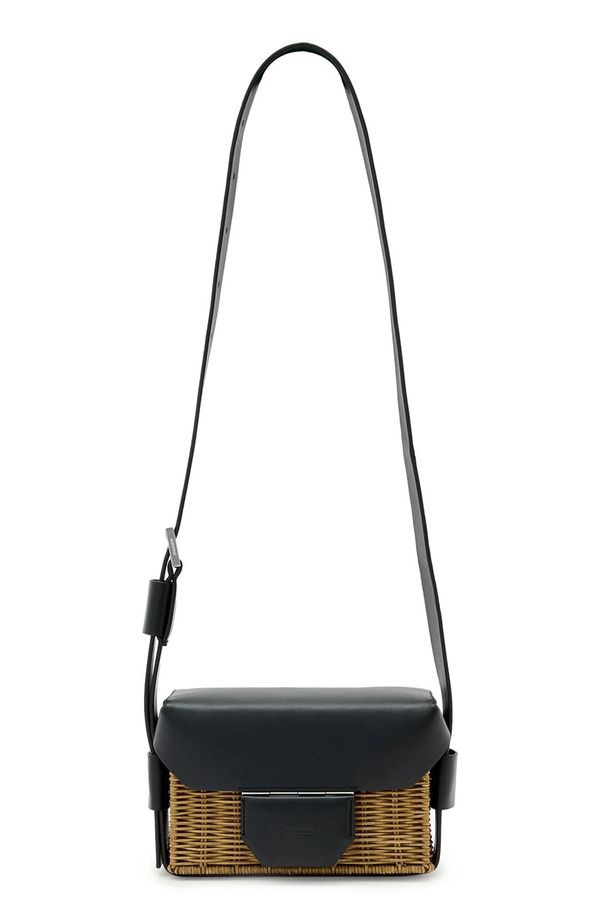 オールセインツ レディース バッグ AllSaints Monique Wicker Crossbody BISCUIT BLACK ブラック