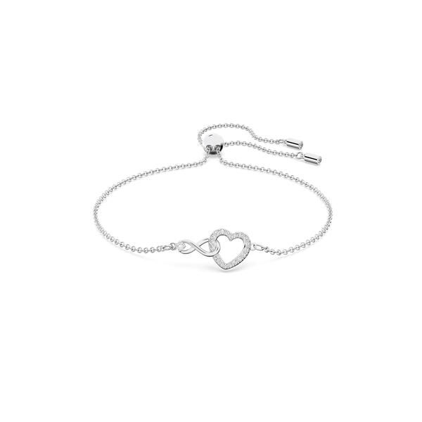 スワロフスキー レディース アクセサリー ブレスレット・バングル・アンクレット Swarovski Womens Heart Chain Bracelet silverCrystal シルバー