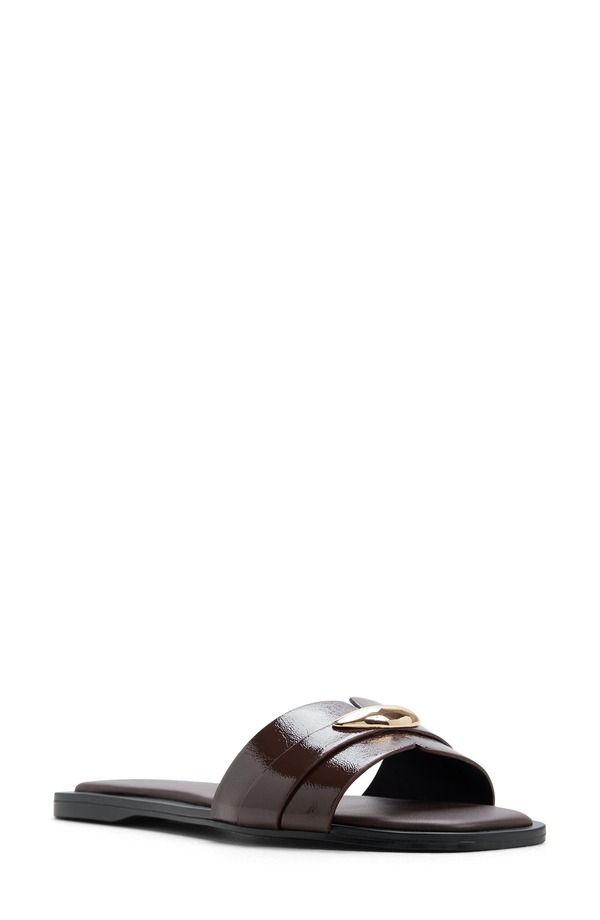 アルド レディース シューズ サンダル ALDO Briela Slide Sandal Women DARK BROWN ブラウン