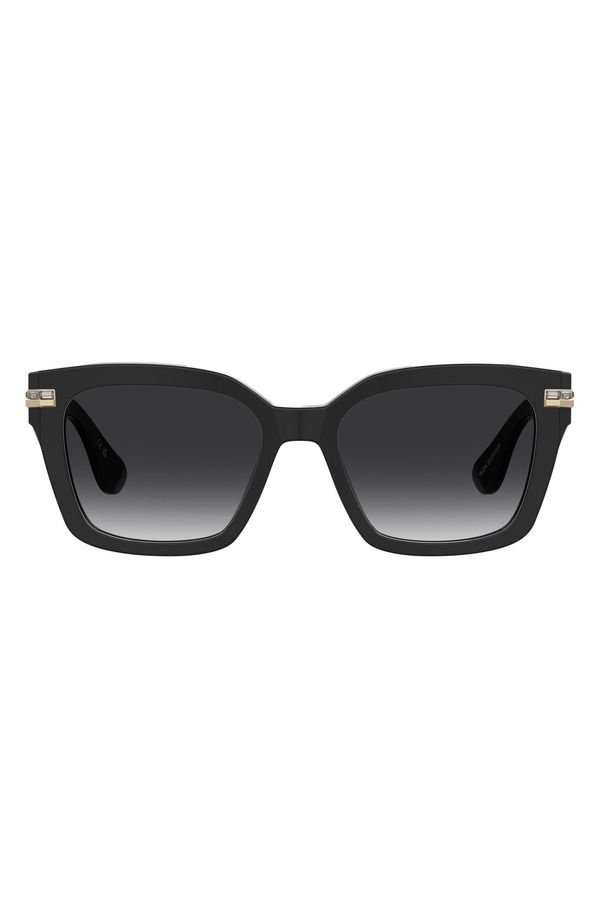 スチュアート ワイツマン レディース アクセサリー サングラス・アイウェア Stuart Weitzman 54mm Gradient Polarized Square Sunglasses BLAC