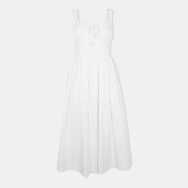 ジャック ウィルス レディース トップス ワンピース ミディ Jack Wills Womens Midi Tea Dress White ホワイト