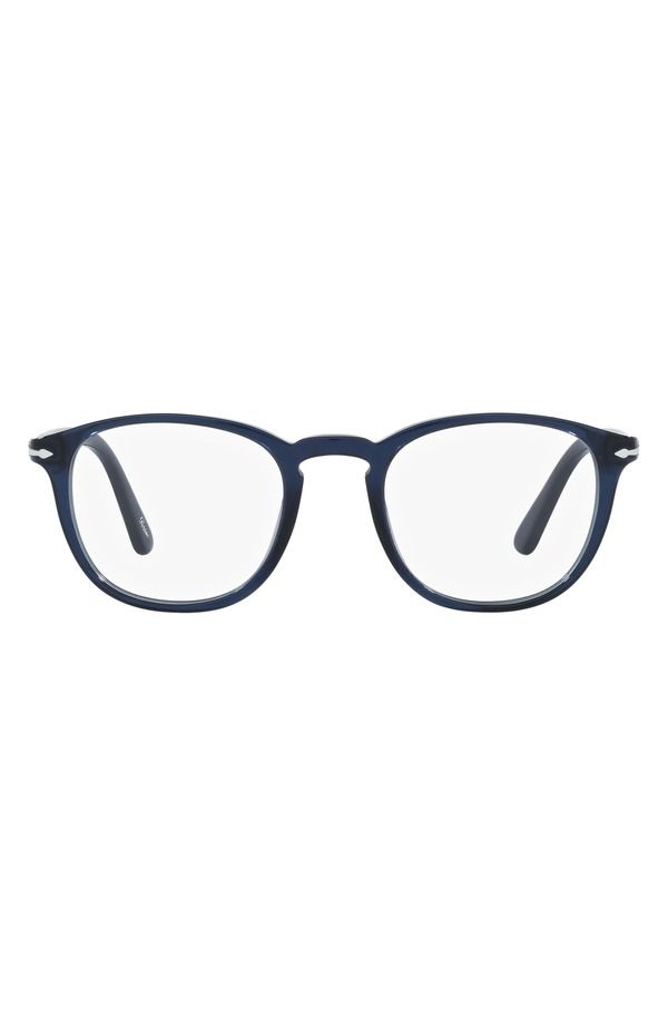 ペルソル メンズ アクセサリー サングラス・アイウェア Persol 49mm Optical Glasses TRANS BLUE ブルー