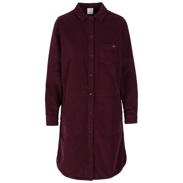 トレスパス レディース トップス ワンピース シャツ Trespass Womens Alison Shirt Dress Dark Cherry