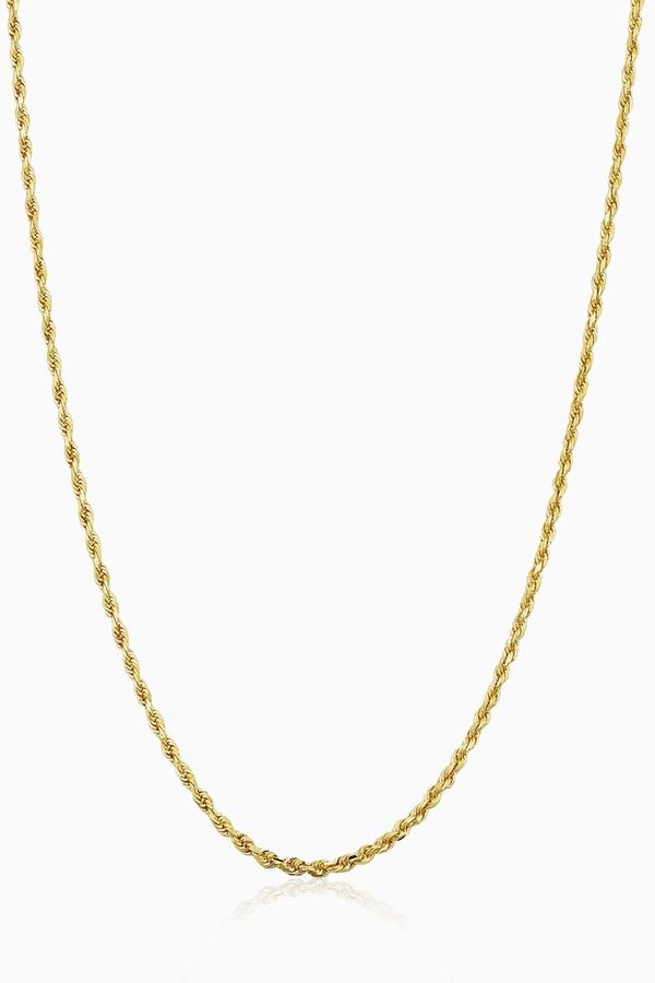 オラディナ レディース アクセサリー ネックレス・チョーカー Oradina 10K Gold Roman Rope Choker Yellow Gold イエロー