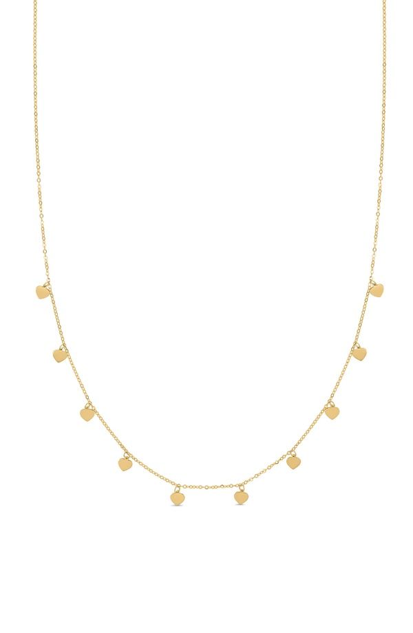 ボニー レヴィ レディース アクセサリー ネックレス・チョーカー レース フリンジ Bony Levy 14K Gold Fringe Heart Chainecklace 14K YELLOW GO