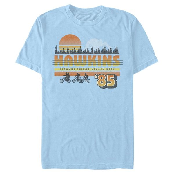 ストレンジャーシングス メンズ トップス Tシャツ グラフィック Netflix Menstranger Things Retro Hawkins Bikers Graphic TShirt Ligh