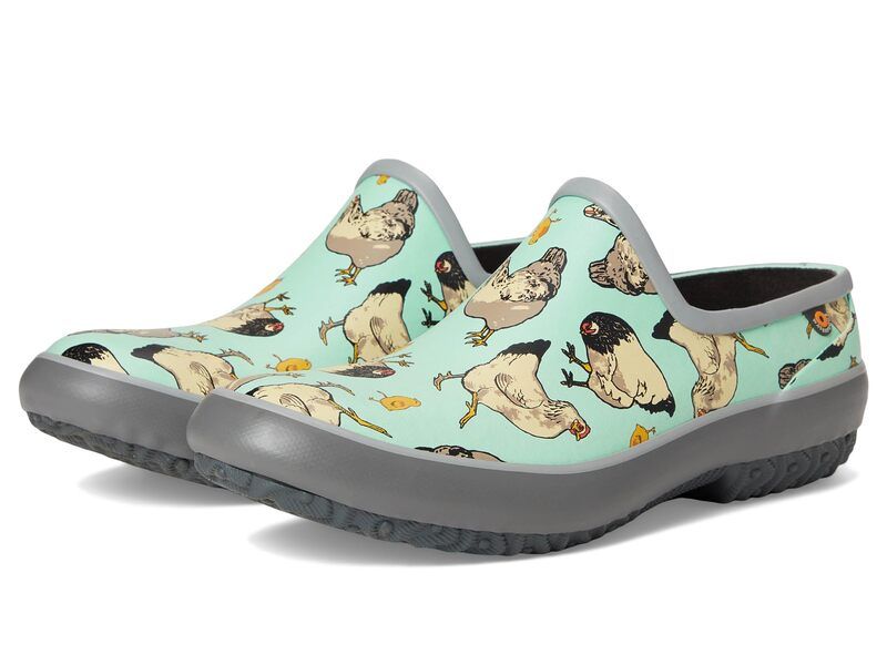 ボグス レディース シューズ ブーツ・レインブーツ Bogs Patch Clog Chickens Aqua Multi アクア