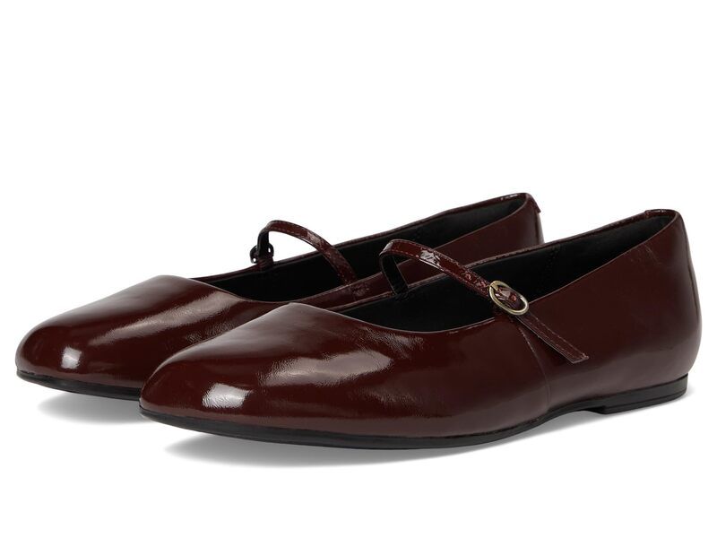 クラークス レディース シューズ サンダル Clarks Livia Sky Burgundy Patent Leather バーガンディ