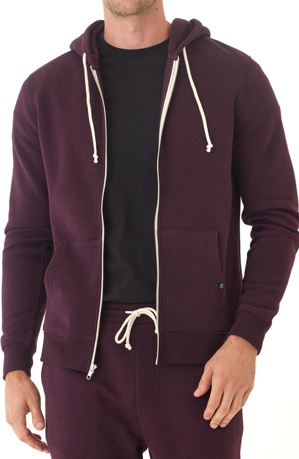スレッズ・フォー・ソート メンズ アウター パーカー・スウェット フリース Threads 4 Thoughtrim Fit Heathe red Fleece Zip Hoodie ULTRA MA