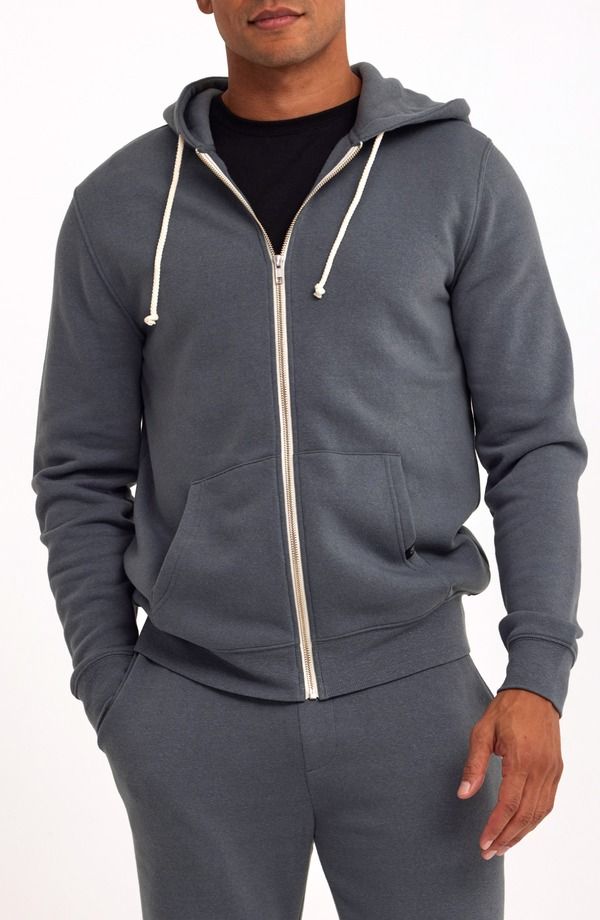 スレッズ・フォー・ソート メンズ アウター パーカー・スウェット フリース Threads 4 Thoughtrim Fit Heathe red Fleece Zip Hoodie RAINDROP