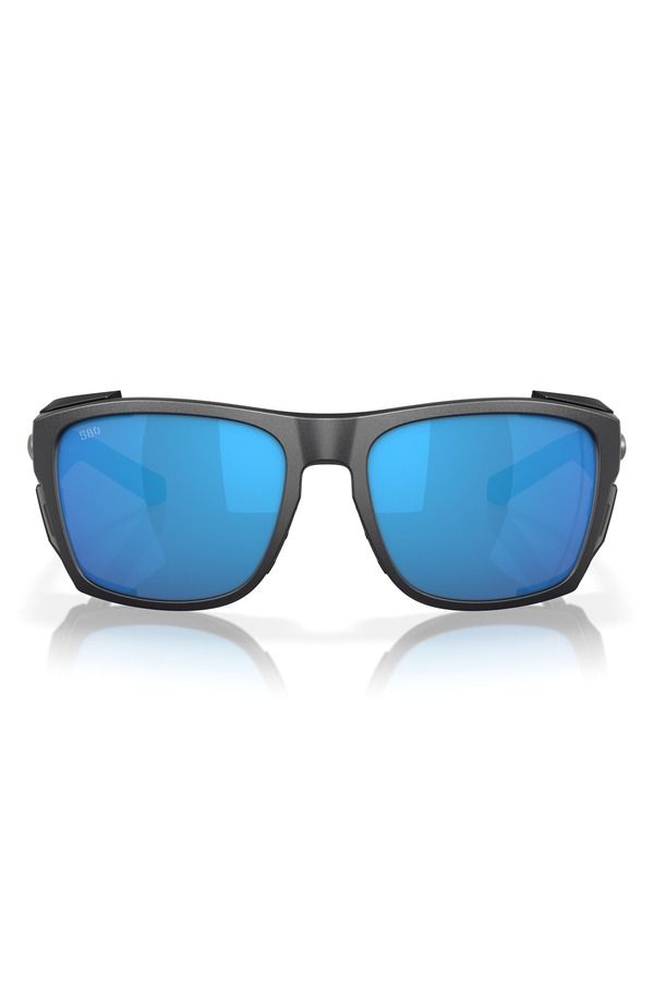 コスタデルマール メンズ アクセサリー サングラス・アイウェア Costa Del Mar King Tide 6 58mm Polarized Rectangular Sunglasses BLUE