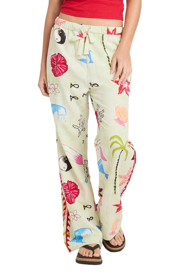 ビラボン レディース ボトムス レギンス パンツ Billabong x Lottie Hall PullOn PantsUNNY LIME ライム