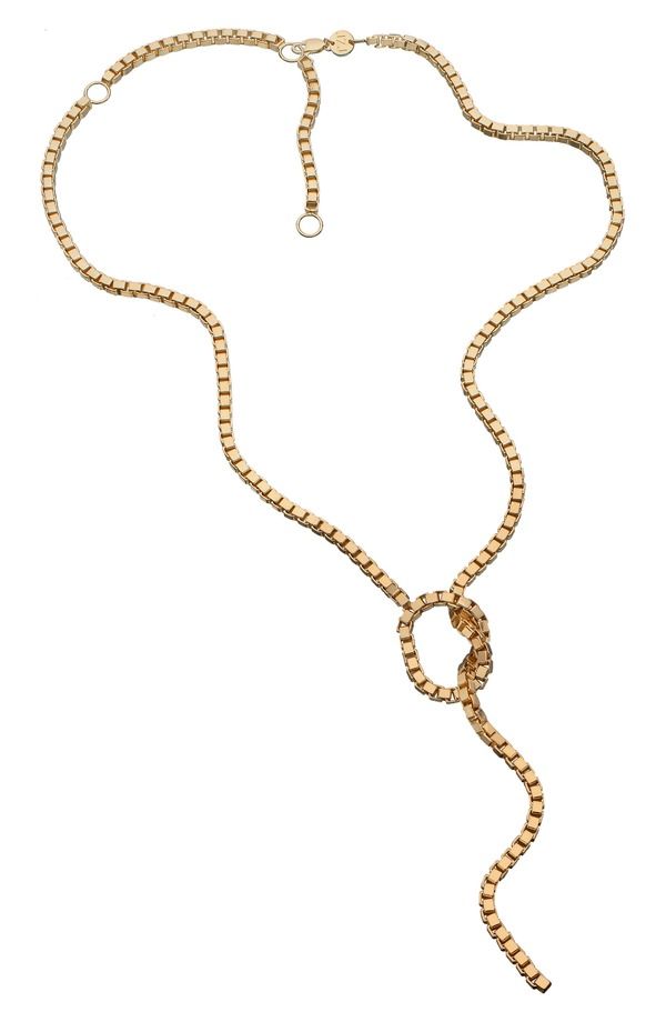 ジェニファーズーナー レディース アクセサリー ネックレス・チョーカー レース Jennifer Zeunerima Box Chain Lariat Necklace YELLOW GOLD イエロ 65,340円