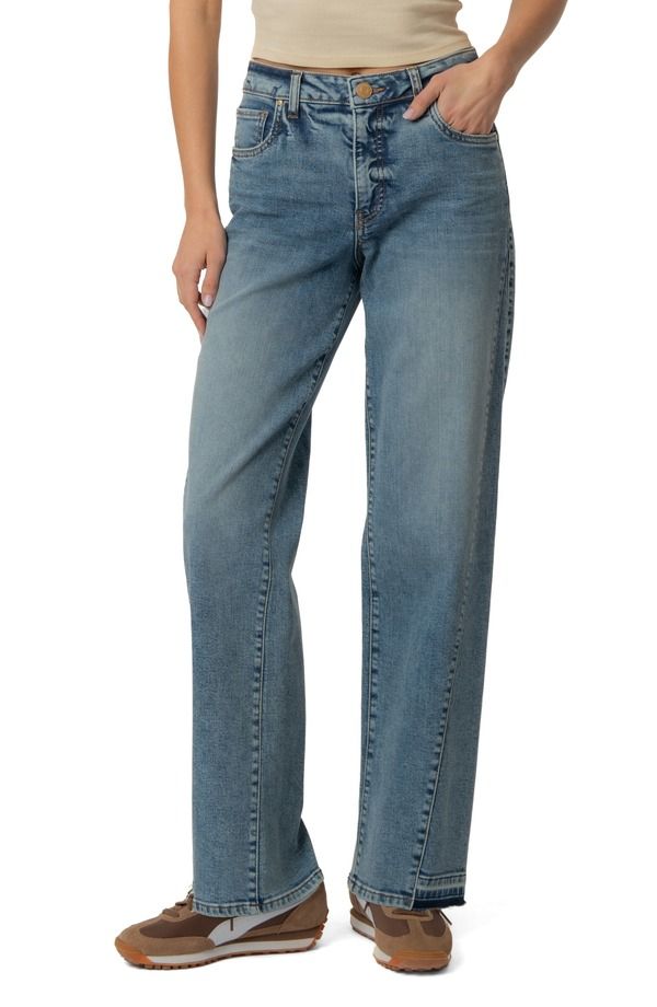 カットフロムザクロス レディース ボトムス デニムパンツ ハイウエスト ジーンズ KUT from the Kloth Kelly Released Hem High Waist Kick Flare