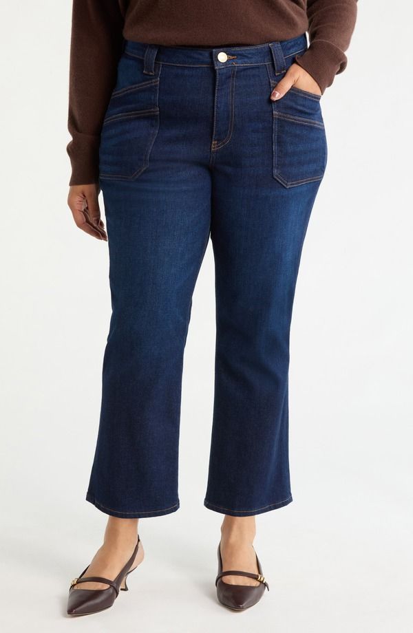 カットフロムザクロス レディース ボトムス デニムパンツ ハイウエスト プラスサイズ アンクル ジーンズ KUT from the Kloth Kelsey High Waist Ankle Kick