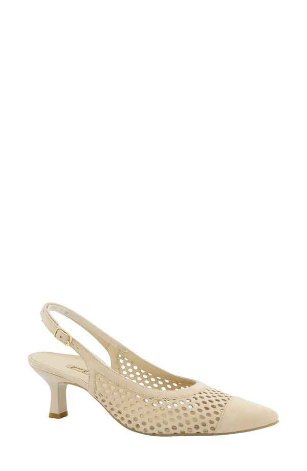 ポール・グリーン レディース シューズ パンプス ダービー Paul Green Derby Slingback Pump BISCUIT SUEDE