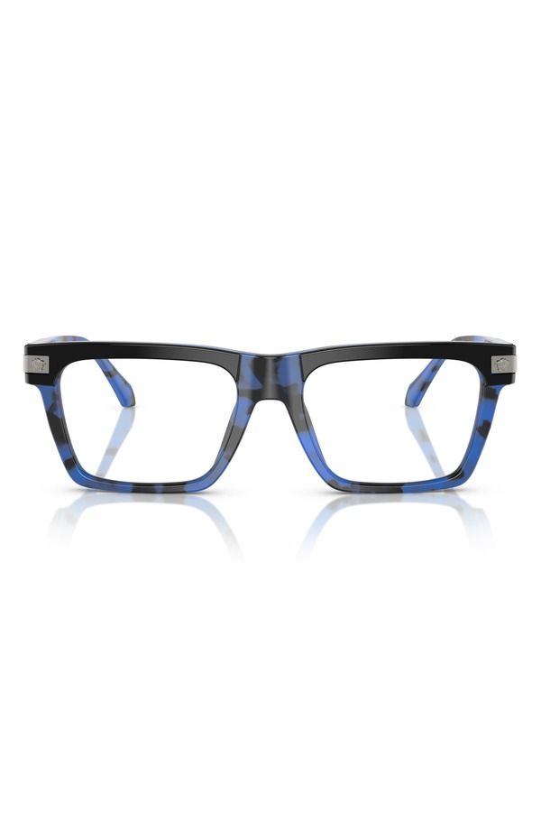 ヴェルサーチ メンズ アクセサリー サングラス・アイウェア Versace 55mm Rectangle Optical Glasses BLUE HAVANA ブルー 66,990円