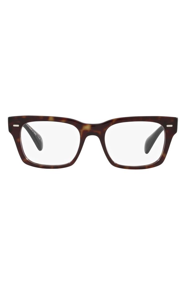 オリバーピープルズ メンズ アクセサリー サングラス・アイウェア Oliver Peoples Ryce 54mm Square Optical Glasses DARK TORT