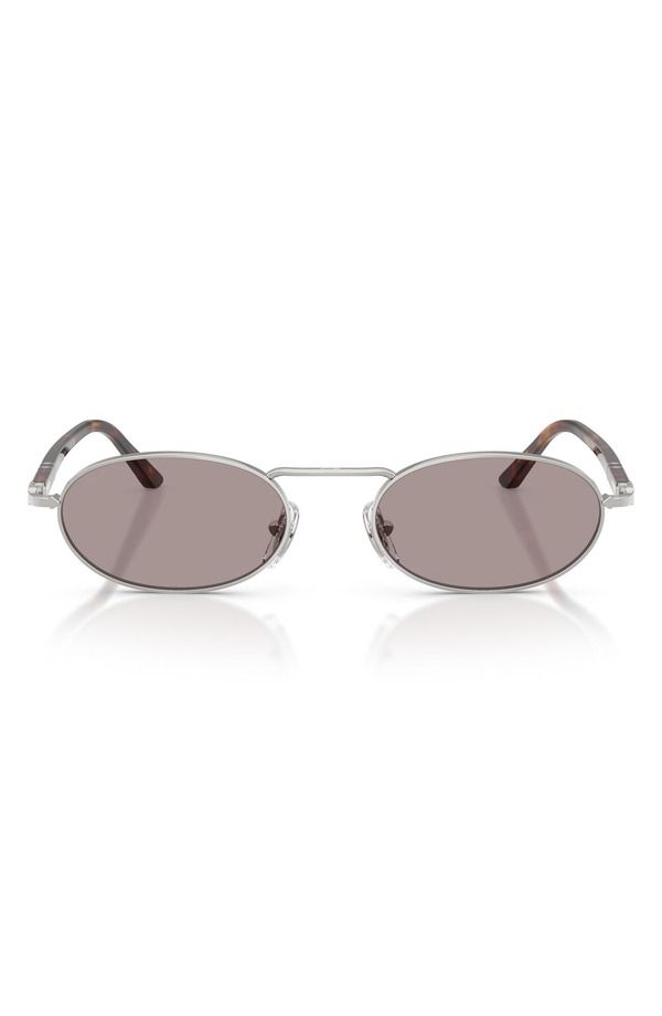 ペルソル レディース アクセサリー サングラス・アイウェア Persol 55mm Rectangular Sunglasse sILVER VIOLET バイオレット