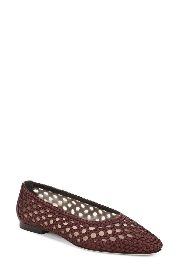 ヴェロニカ ベアード レディース シューズ パンプス Veronica Beard Cienna Skimmer Flat Women BURGUNDY LEATHER バーガンディ