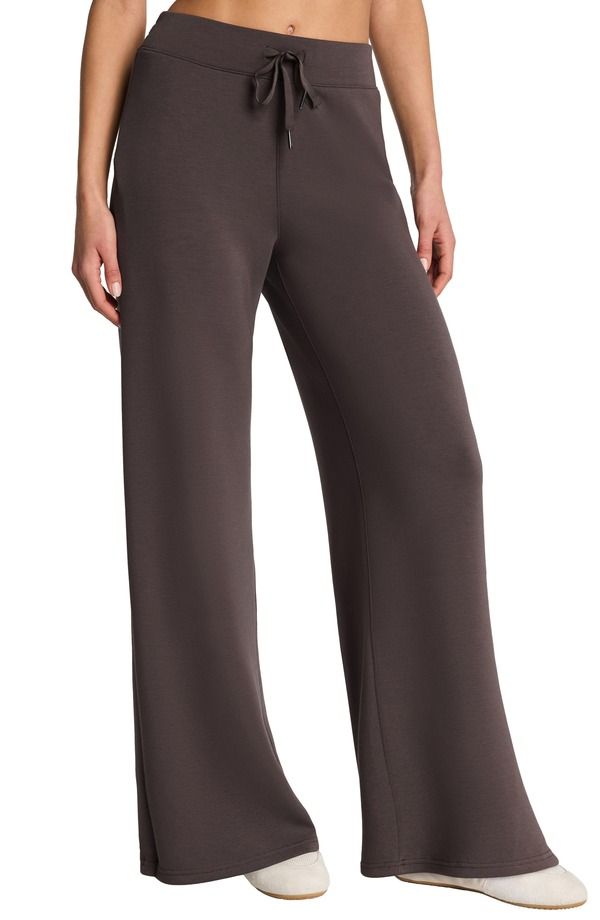 スパンク レディース ボトムス レギンス ワイドレッグ プチ パンツ SPANX AirEssentials Wide Leg Pants Petite Regular DARK CACAO