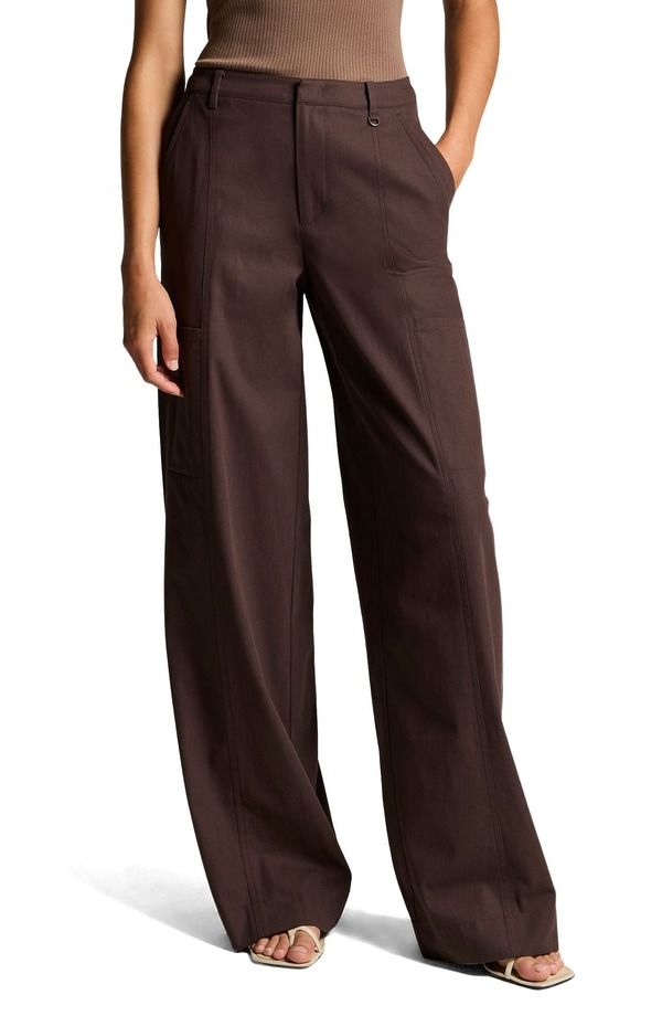 ヴィンス レディース ボトムス レギンス ワイドレッグ パンツ Vince Mid Rise Wide Leg Panel Pants IRON 70,290円
