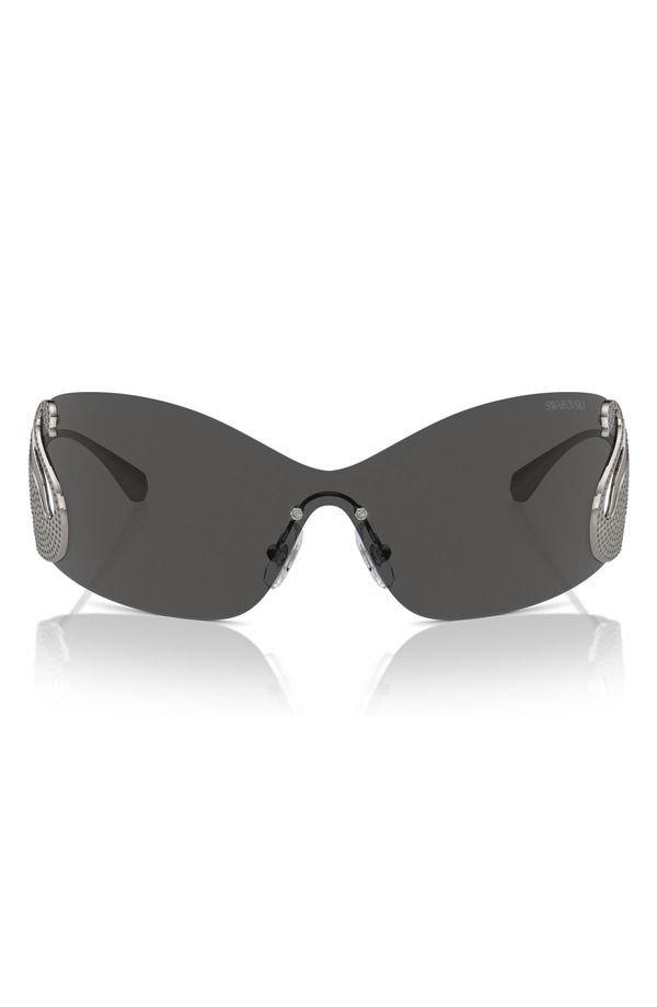 スワロフスキー メンズ アクセサリー サングラス・アイウェア Swarovski 34mm Irregular Sunglasses GUNMETAL ガンメタル