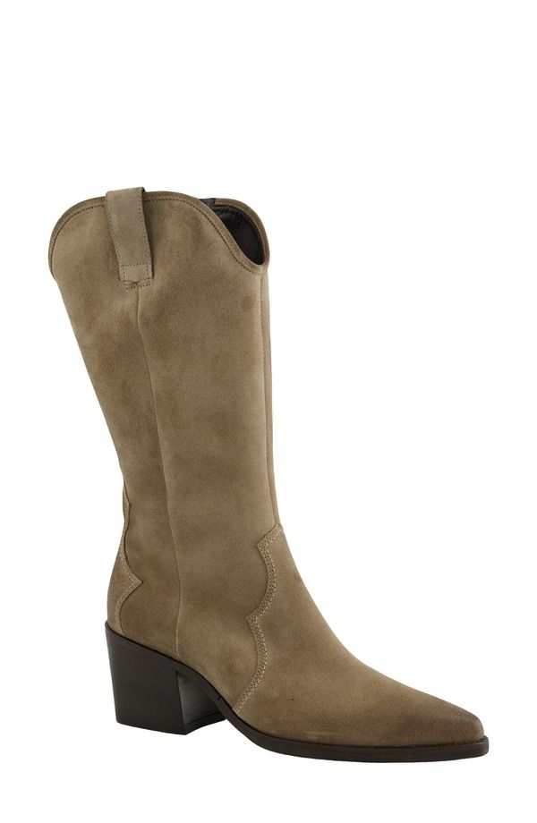 ポール・グリーン レディース シューズ ブーツ・レインブーツ Paul Green Easton Western Boot Women ANTELOPE SOFT SUEDE