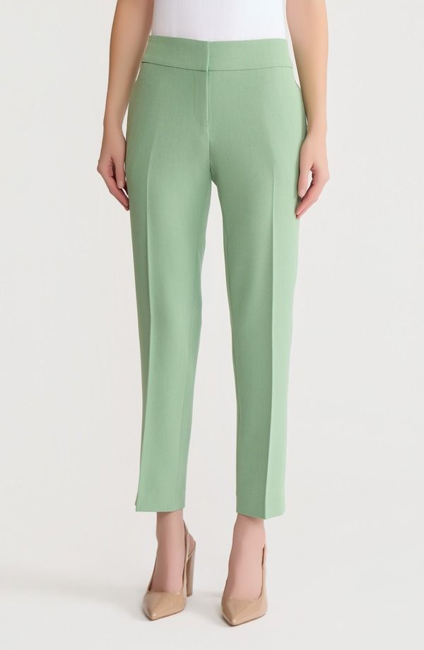 カスパール レディース ボトムス カジュアルパンツ KASPER Flat Front Slim Pants LODEN DUSK