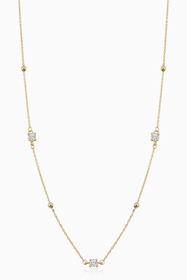 オラディナ レディース アクセサリー ネックレス・チョーカー レース Oradina 14K Yellow Gold Seeing Sparkstationecklace Yellow Gold イエ