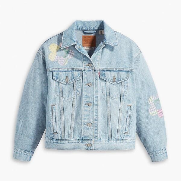 リーバイス レディース アウター ジャケット・ブルゾン デニム Levis Womens Trucker Fresh As A Daisy T Denim Jacket Frsh As A Daisy