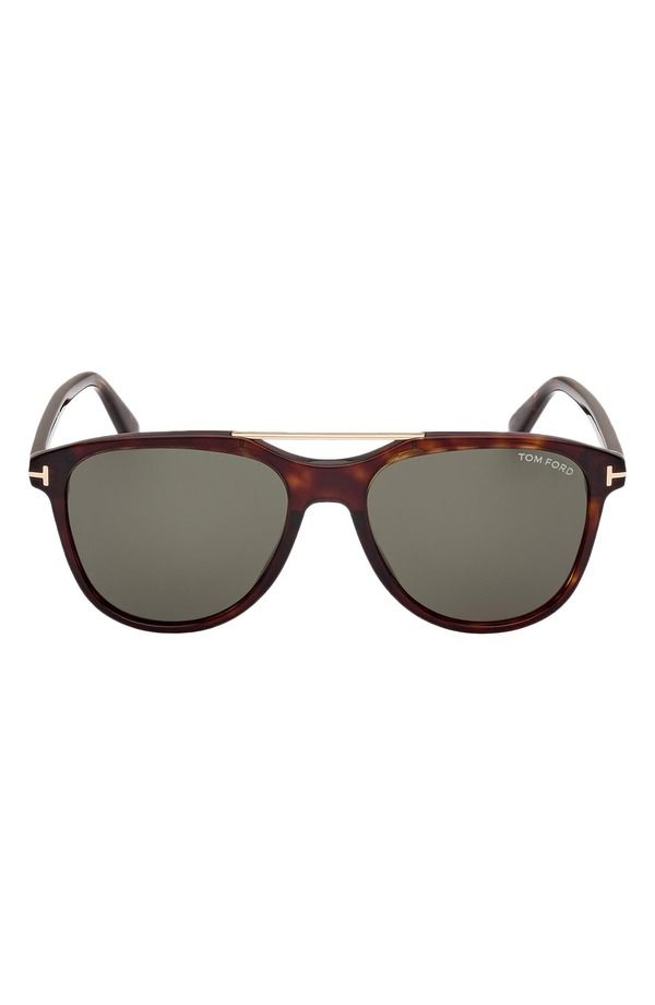 トム・フォード メンズ アクセサリー サングラス・アイウェア TOM FORDamian 54mm Pilot Sunglasses DARK HAVANA GREEN グリーン