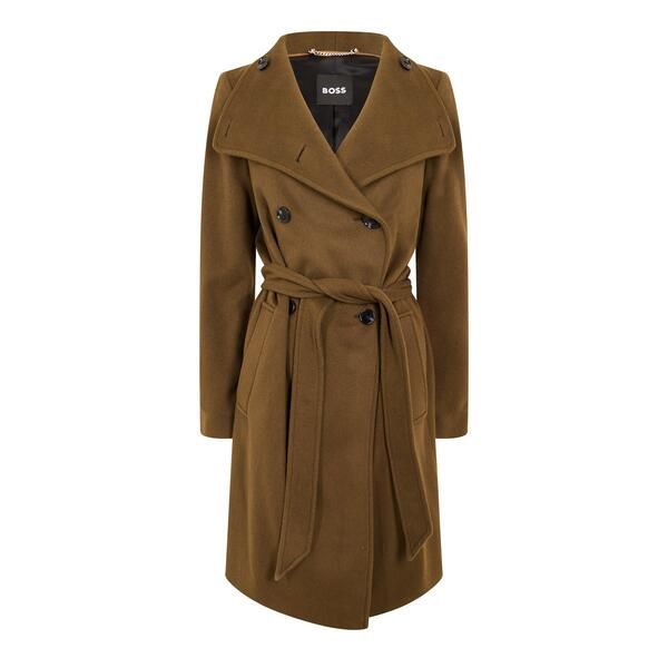 ボス レディース アウター ジャケット・ブルゾン コート Boss Womens Overcoat Open Green グリーン