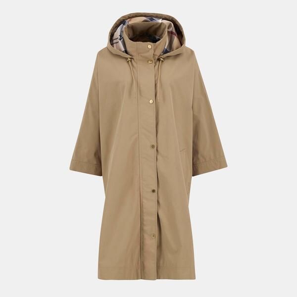 バブアー レディース アウター ジャケット・ブルゾン ひざ丈 Barbour Womens Everlee Showerproof Hooded Long Sleeve Knee Length Rai