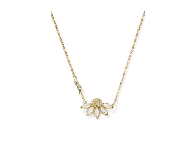 ケンドラスコット レディース アクセサリー ネックレス・チョーカー・ペンダントトップ レース Kendra Scott Anya Flower Short Pendant Necklace Gold